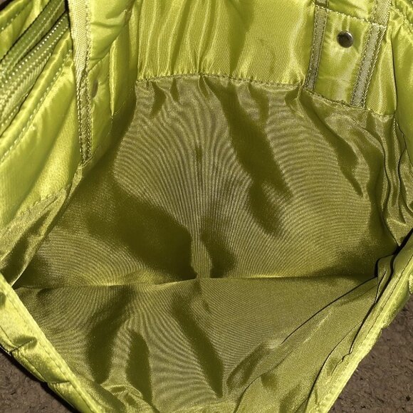 LUG-Taxicab-Green Tote-Shoulder Bag-Quilted Travel-Storage Pockets-Diaper Bag-NM - Picture 7 of 11